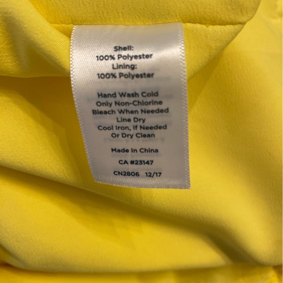 Bright Yellow dress from the RSVP collection from Talbots, size 12. - Picture 4 of 5